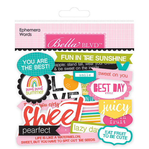 Bella Blvd - Squeeze The Day Collection - Ephemera - Words