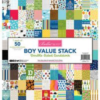 Bella Blvd - Boy Collection - 12 x 12 Double Sided Paper - Value Stack