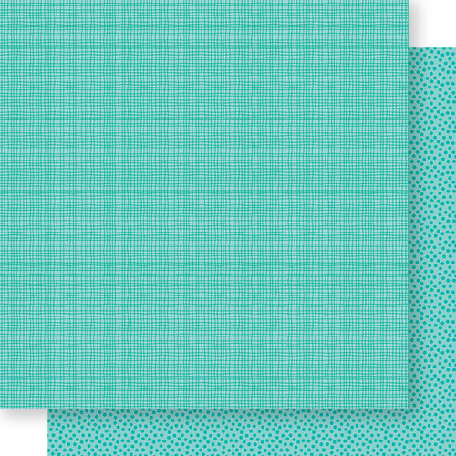 Bella Blvd - Bella Besties Collection - 12 x 12 Double Sided Paper - Gulf Graph and Dot
