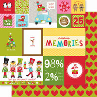 Bella Blvd - Santa Squad Collection - 12 X 12 Double Sided Paper - Daily Details