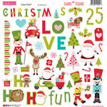 Bella Blvd - Santa Squad Collection - 12 x 12 Chipboard Icons Stickers