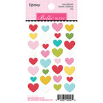 Bella Blvd - Santa Squad Collection - Epoxy Stickers - Hearts Christmas Mix