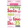 Bella Blvd - Santa Squad Collection - Epoxy Stickers - Christmas Words