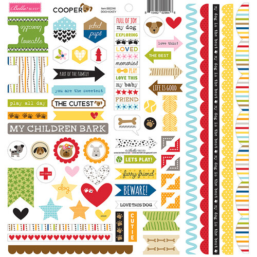 Bella Blvd - Cooper Collection - Doohickey - 12 x 12 Cardstock Stickers