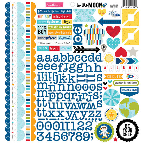Bella Blvd - To The Moon Collection - Doohickey - Cardstock Stickers