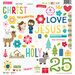 Bella Blvd - Let Us Adore Him Collection - 12 x 12 Chipboard Icons