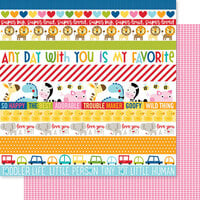 Bella Blvd - Tiny Tots 2.0 Collection - 12 x 12 Double Sided Paper - Borders