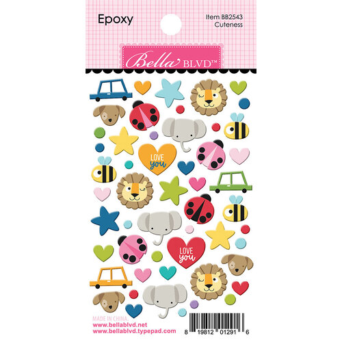 Bella Blvd - Tiny Tots 2.0 Collection - Epoxy Stickers - Cuteness
