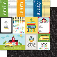Bella Blvd - School Is Cool Collection - 12 x 12 Double Sided Paper - Daily Details