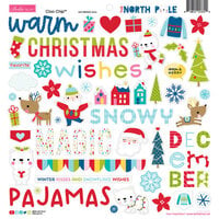 Bella Blvd - The North Pole Collection - Chipboard Stickers - Icons