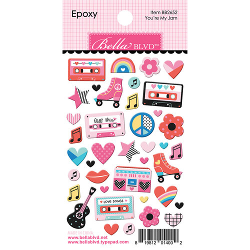Bella Blvd - Our Love Song Collection - Epoxy Stickers - You're My Jam