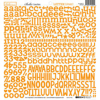 Bella Blvd - Bella Besties Collection - Letter Scramble Stickers - Orange