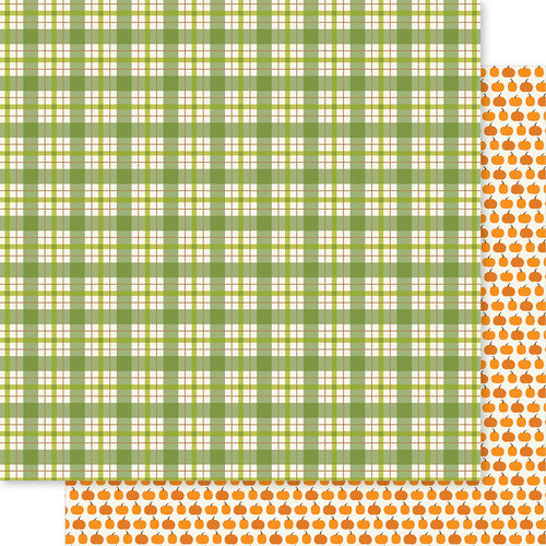 Bella Blvd - One Fall Day Collection - 12 x 12 Double Sided Cardstock - Pick A Pumpkin