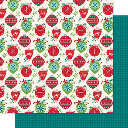 Bella Blvd - Merry Little Christmas Collection - 12 x 12 Double Sided Cardstock - Filled With Joy