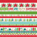 Bella Blvd - Merry Little Christmas Collection - 12 x 12 Double Sided Cardstock - Borders