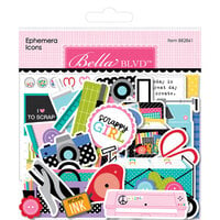 Bella Blvd - Let's Scrapbook! Collection - Ephemera - Icons