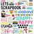 Bella Blvd - Let&#039;s Scrapbook! Collection - Chipboard Stickers - Ciao Icons