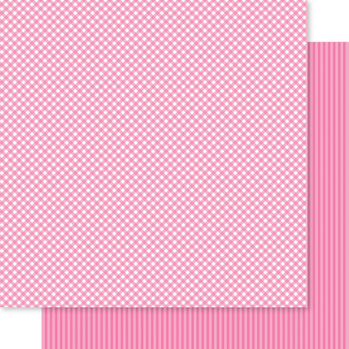 Bella Blvd - Bella Besties Collection - 12 x 12 Double Sided Paper - Peep Gingham And Stripes