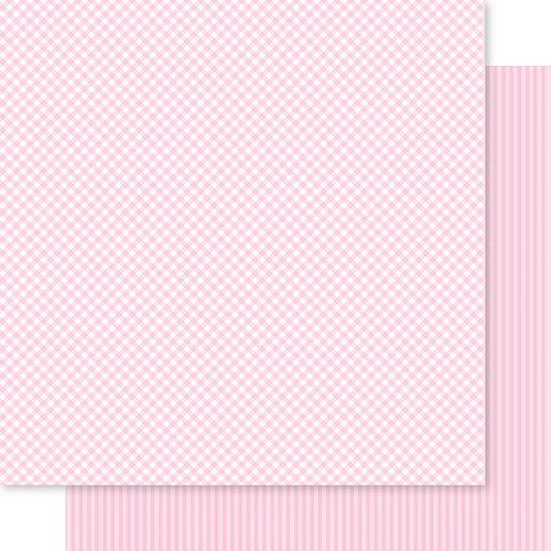 Bella Blvd - Bella Besties Collection - 12 x 12 Double Sided Paper - Cotton Candy Gingham And Stripes