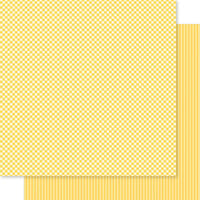 Bella Blvd - Bella Besties Collection - 12 x 12 Double Sided Paper - Bell Pepper Gingham And Stripes