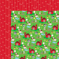 Bella Blvd - Barnyard Collection - 12 x 12 Double Sided Paper - On the Farm