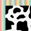 Bella Blvd - Barnyard Collection - 12 x 12 Double Sided Paper - Moo Cow