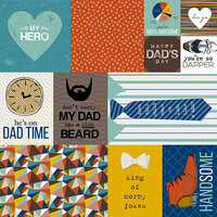 Bella Blvd - Dad Style Collection - 12 x 12 Double Sided Paper - Daily Details