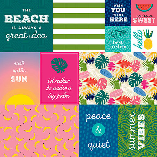 Bella Blvd - Island Escape Collection - 12 x 12 Double Sided Paper - Daily Details