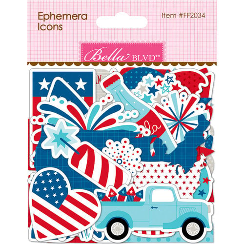 Bella Blvd - Fireworks and Freedom Collection - Ephemera - Icons