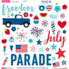 Bella Blvd - Fireworks and Freedom Collection - Chipboard Stickers - Icons