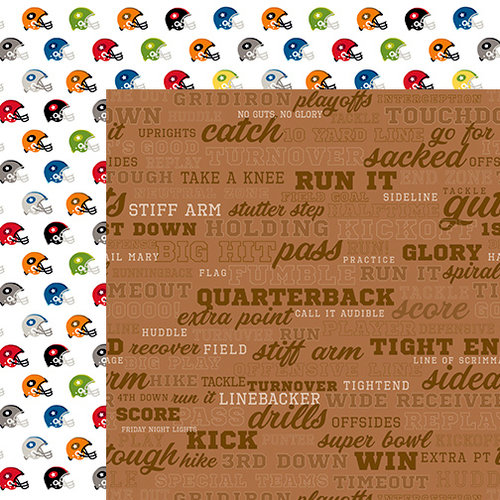 Bella Blvd - Football Collection - 12 x 12 Double Sided Paper - Call the Play