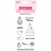 Bella Blvd - Hampton Art - Love and Marriage Collection - Cling Mounted Rubber Stamps