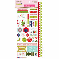 Bella Blvd - Merry Christmas Collection - Sticky Mix - Cardstock Stickers