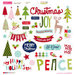 Bella Blvd - Merry Christmas Collection - Ciao Chip - Self Adhesive Chipboard - Icons