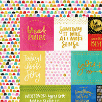 Bella Blvd - Make Your Mark Collection - 12 x 12 Double Sided Paper with Foil Accents - Daily Details