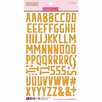 Bella Blvd - Puffy Stickers - Wonky Alphabet - Orange