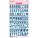 Bella Blvd - Puffy Stickers - Wonky Alphabet - Blueberry