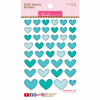 Bella Blvd - Puffy Stickers - Hearts - Ice Mix