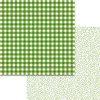 Bella Blvd - Plaids and Dotty Collection - 12 x 12 Double Sided Paper - Guacamole