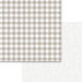 Bella Blvd - Plaids and Dotty Collection - 12 x 12 Double Sided Paper - Scallop
