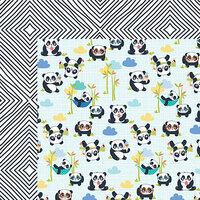 Bella Blvd - Popsicles and Pandas Collection - 12 x 12 Double Sided Paper - Panda Life