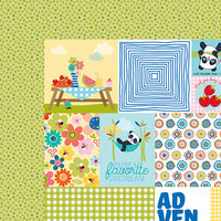 Bella Blvd - Popsicles and Pandas Collection - 12 x 12 Double Sided Paper - Daily Details