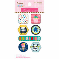 Bella Blvd - Popsicles and Pandas Collection - Epoxy Stickers - Icons