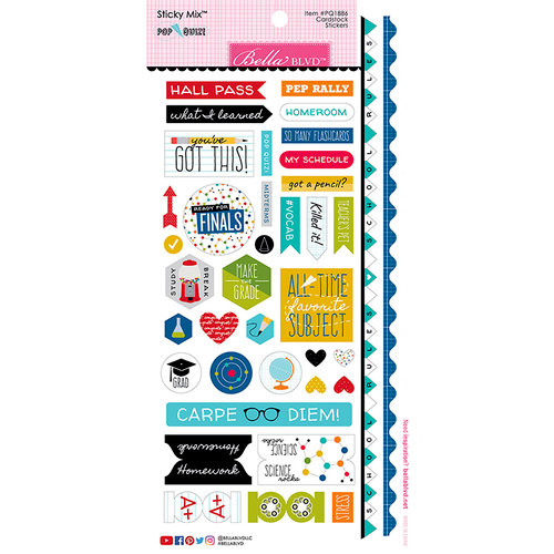 Bella Blvd - Pop Quiz Collection - Cardstock Stickers - Sticky Mix