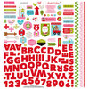 Bella Blvd - Santa Stops Here Collection - Christmas - 12 x 12 Cardstock Stickers - Fundamentals