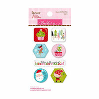 Bella Blvd - Santa Stops Here Collection - Christmas - Epoxy Stickers - Icons