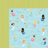 Bella Blvd - Secrets of the Sea Collection - Girl - 12 x 12 Double Sided Paper - Best Fins Forever
