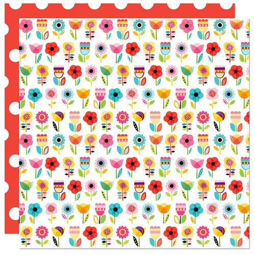 Bella Blvd - Splash Zone Collection - 12 x 12 Double Sided Paper - Flower Garden