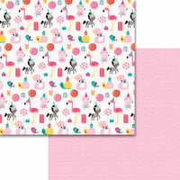 Bella Blvd - Wish Big Collection - Birthday Girl - 12 x 12 Double Sided Paper - Party Animal