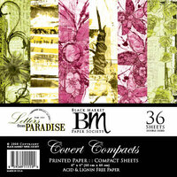 Black Market Paper Society - Covert Compacts - Letters from Paradise Collection - 6x6 Paper Pad, CLEARANCE
